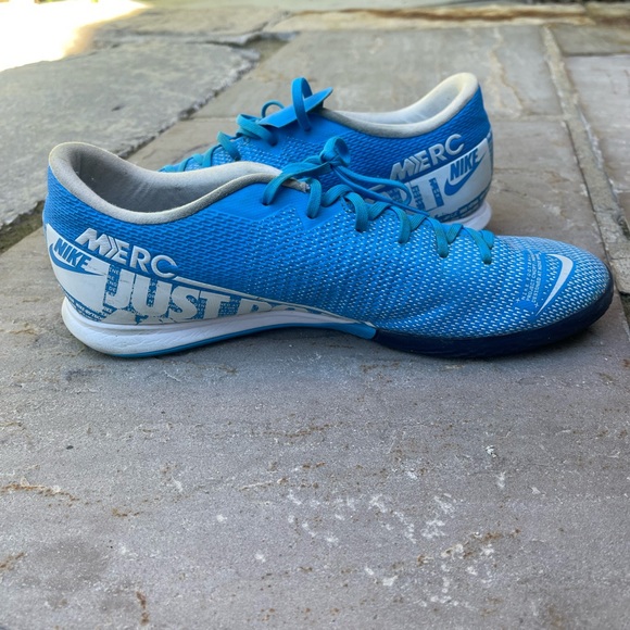 NIKE MERCURIAL VAPOR 13 ACADEMY INDOOR BOOTS - BLUE/WHITE - Picture 11 of 11